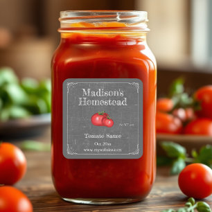 Sauce tomate Sticker Carré