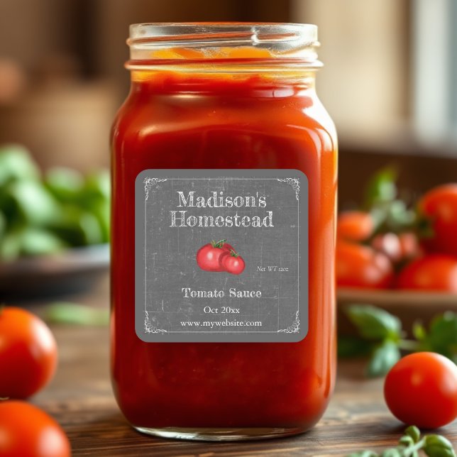 Sauce tomate | Sticker Carré (Créateur téléchargé)