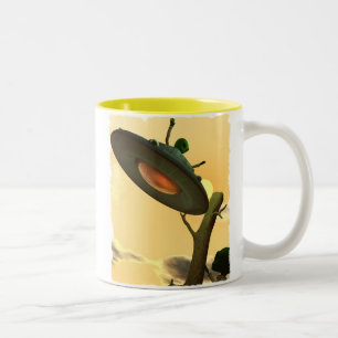 Saucer-Freund-Tasse Zweifarbige Tasse