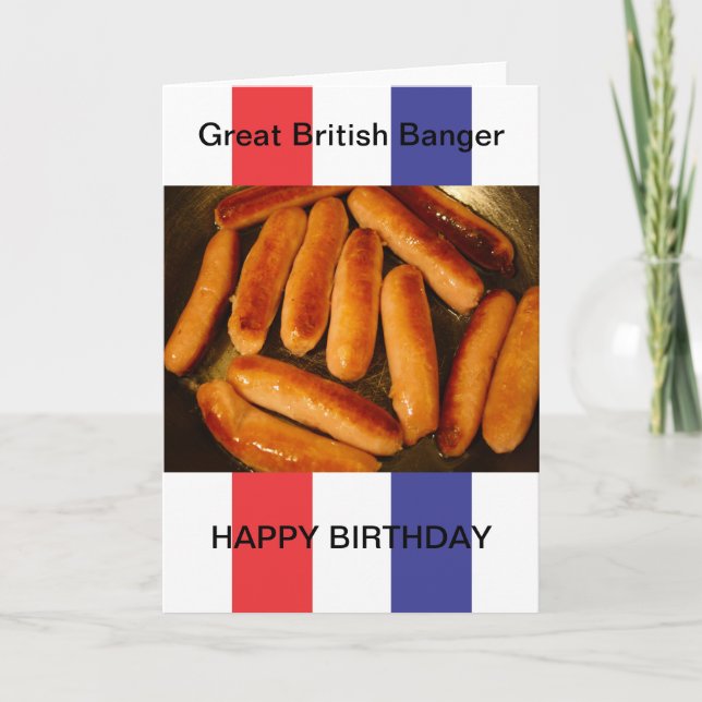 Saucisses Bonne Carte Anniversaire (Devant)
