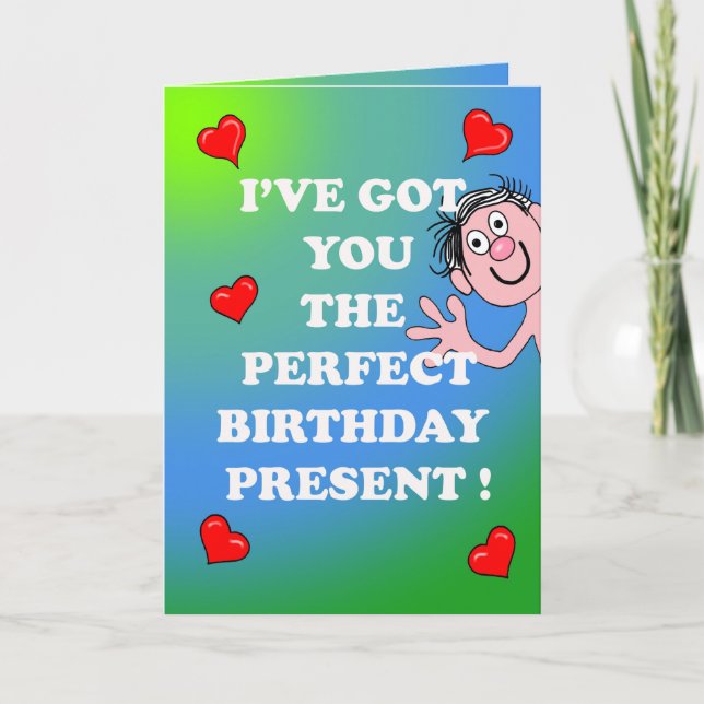 Saucy Birthday Card Karte (Vorderseite)