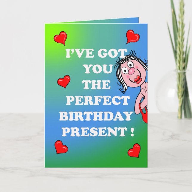 Saucy Birthday Card Karte (Vorderseite)