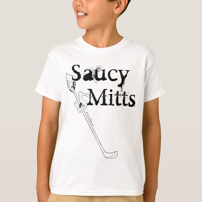 Saucy Mitts Hockey T-Shirt (Vorderseite)
