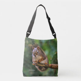 Saucy Red Eichhörnchen in der Tanne Tasche