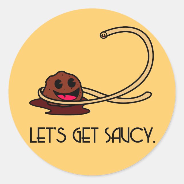 Saucy Sticker (Vorderseite)
