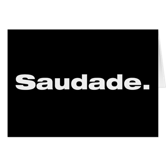 Saudade (Vorderseite (Horizontal))