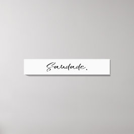 Saudade Black Leinwanddruck