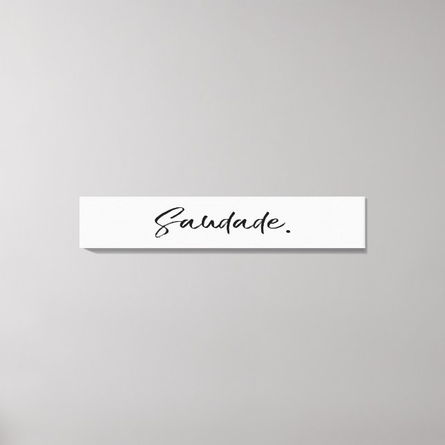 Saudade Black Leinwanddruck (Vorderseite)