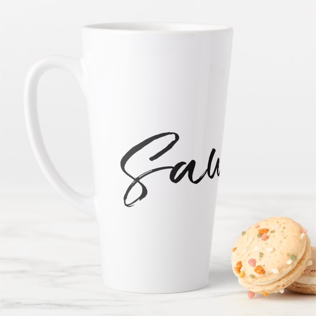 Saudade Black Milchtasse (Beispiel)