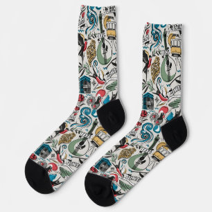 Saudade // populäre Motive aus Portugal Socken