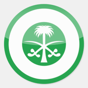 Saudi_arabia Runder Aufkleber