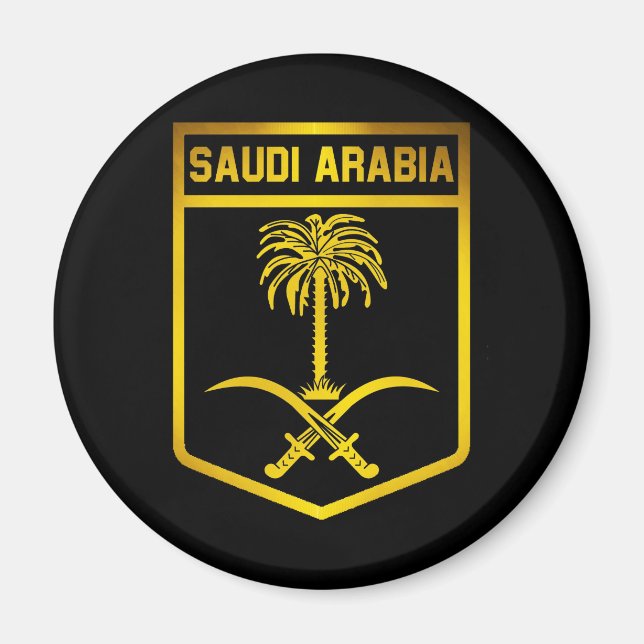 Saudi-Arabien-Emblem Magnet (Vorne)