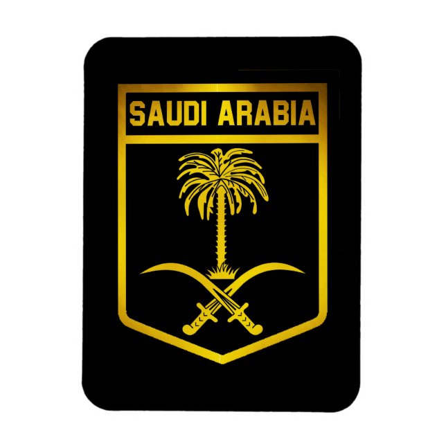 Saudi-Arabien-Emblem Magnet (Vertikal)