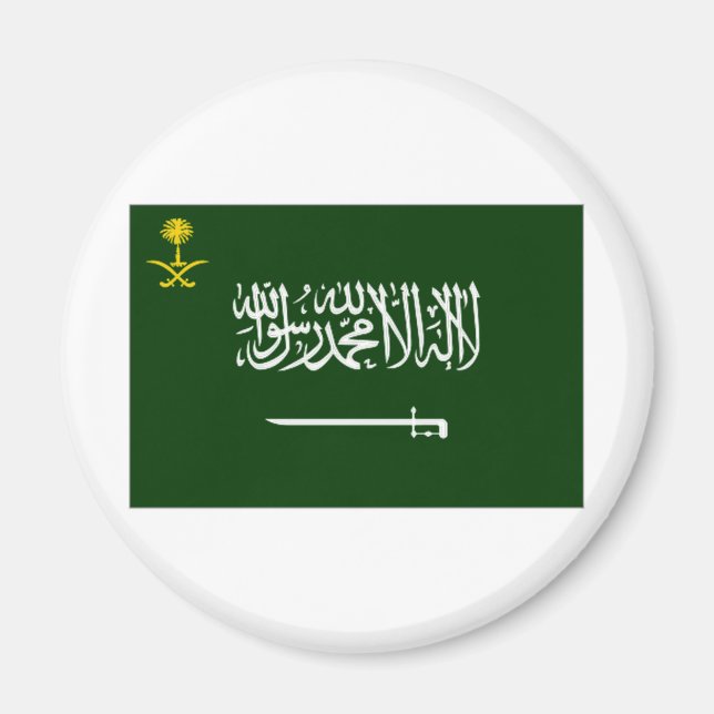 Saudi-Arabien-Flagge Alt2 Magnet (Vorne)