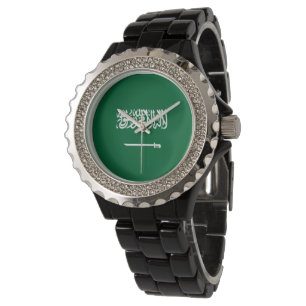 Saudi-Arabien-Flagge Armbanduhr