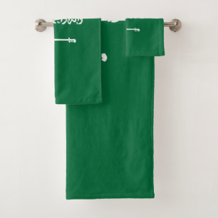 Saudi-Arabien-Flagge Badhandtuch Set