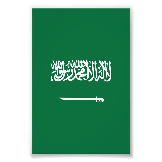 Saudi-Arabien-Flagge Fotodruck (Vorne)