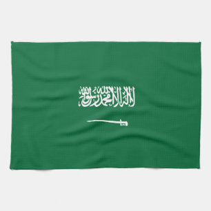 Saudi-Arabien-Flagge Geschirrtuch