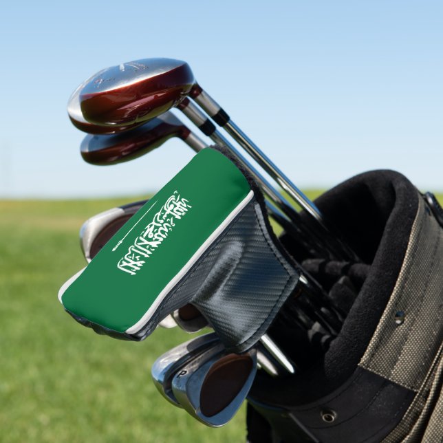 Saudi-Arabien-Flagge Golf Headcover (In Situ)