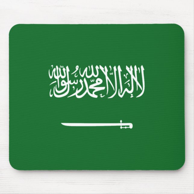 Saudi-Arabien Flagge Mousepad (Vorne)