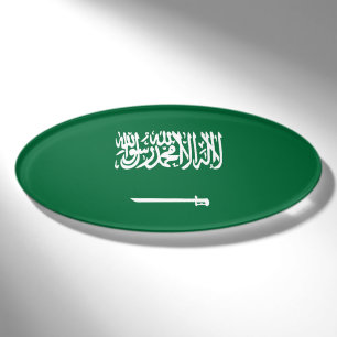Saudi-Arabien-Flagge Namenschild