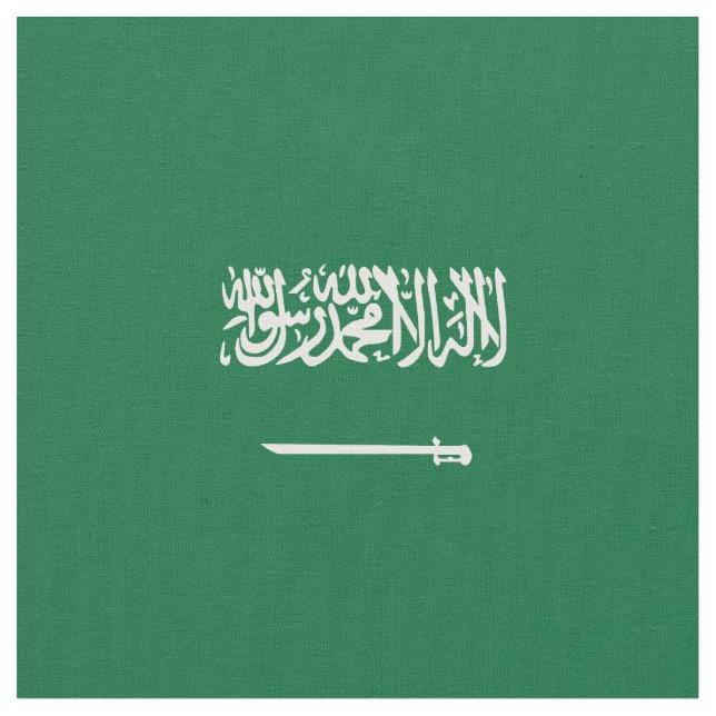 Saudi-Arabien-Flagge Stoff (Nahaufnahme)