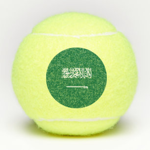 Saudi-Arabien-Flagge Tennisbälle