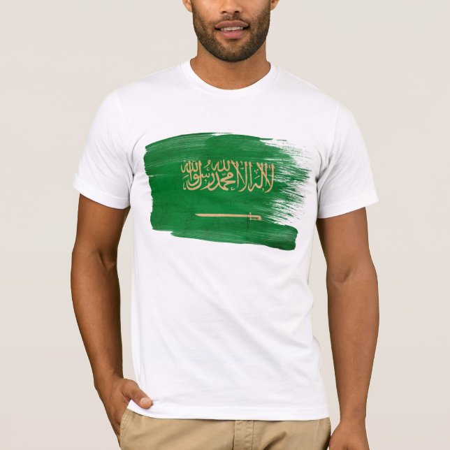 Saudi-Arabien Flaggen-T - Shirt (Vorderseite)