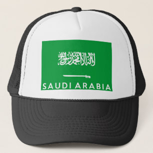 Saudi-Arabien Flaggenland-Textname Truckerkappe