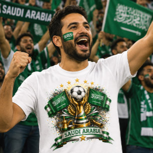 Saudi-Arabien Fußballfan Saudi Fußball Weltmeister T-Shirt
