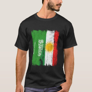 Saudi-Arabien Kurdistan Halbflagge Saudi-Arabisch T-Shirt