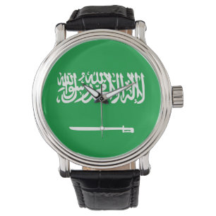 Saudi-Arabien Landesflagge-Nationssymbol Armbanduhr