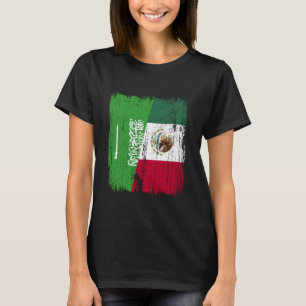 Saudi-Arabien Mexiko Halbflagge Saudi-Arabisch Mex T-Shirt