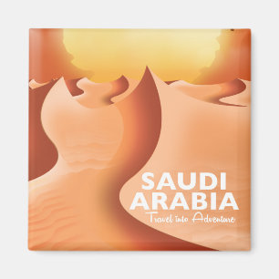 Saudi-Arabien Per Flugreiseplakat Magnet