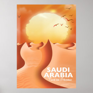 Saudi-Arabien - Reiseplakat Poster
