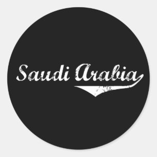 Saudi-Arabien-Revolution Runder Aufkleber