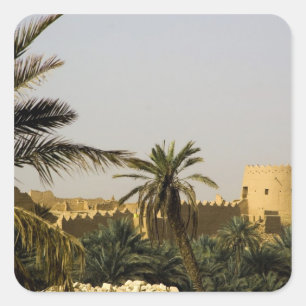 Saudi-Arabien, Riad, Altstadt von Al-Diriya Saud Quadratischer Aufkleber