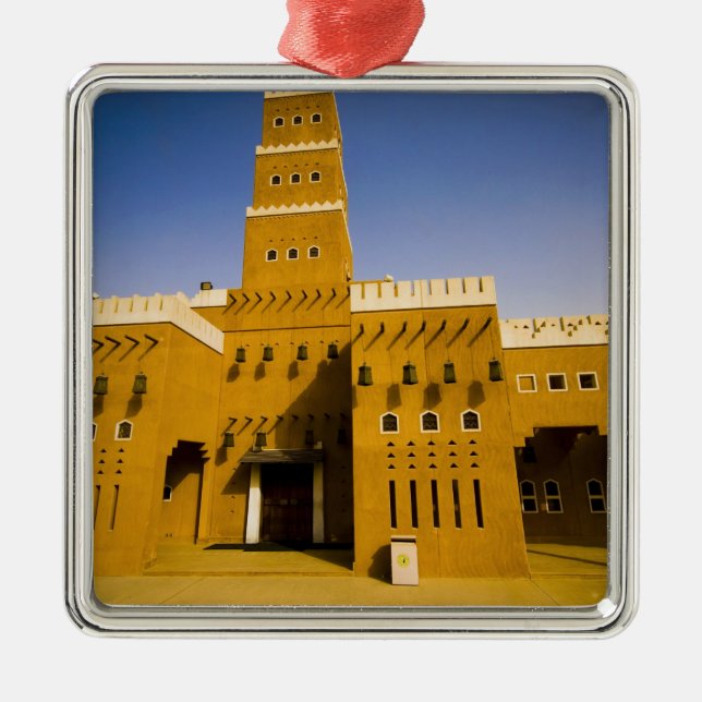 Saudi-Arabien, Riad, Moschee von Al Diriya Silbernes Ornament (Vorne)