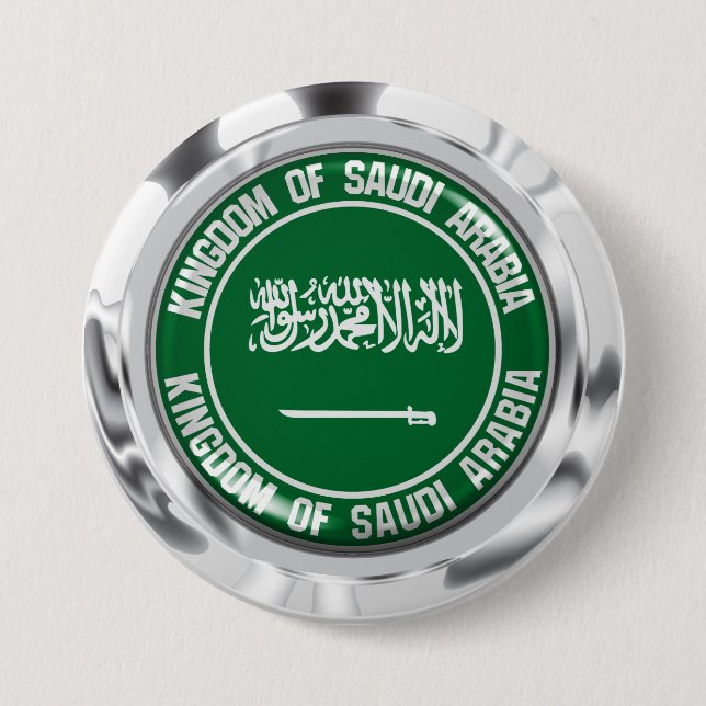 Saudi-Arabien-Runde Button (Vorderseite)