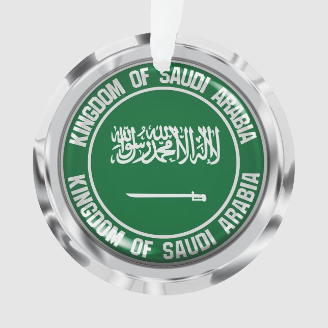 Saudi-Arabien-Runde Ornament (Vorderseite)