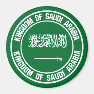 Saudi-Arabien rundes Emblem Magnet