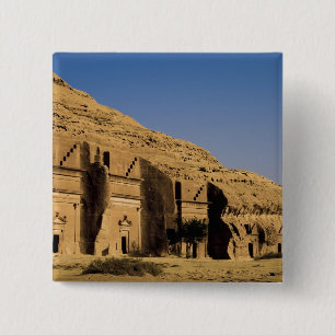 Saudi-Arabien, Standort von Madain Saleh, antik 2 Button