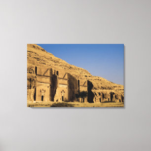 Saudi-Arabien, Standort von Madain Saleh, antik 2 Leinwanddruck