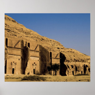 Saudi-Arabien, Standort von Madain Saleh, antik 2 Poster