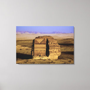 Saudi-Arabien, Standort von Madain Saleh, antik Leinwanddruck