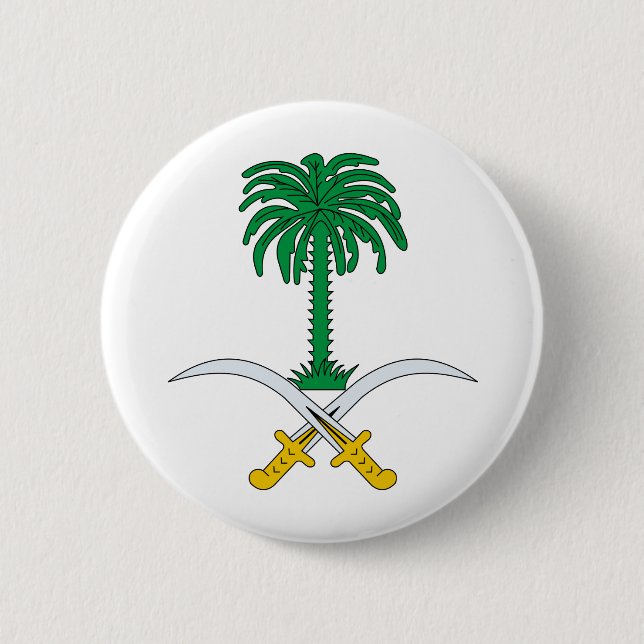 Saudi-Arabien Wappen Button (Vorderseite)