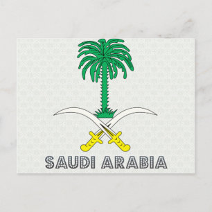 Saudi-Arabien-Wappen Postkarte