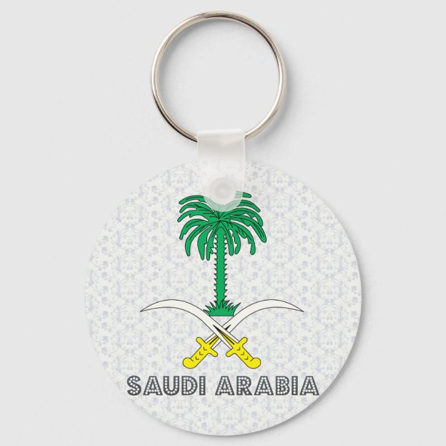 Saudi-Arabien-Wappen Schlüsselanhänger (Vorderseite)