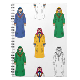 Saudi Heritage Men’s Thobe Notizblock