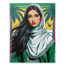 "Saudi-Pop Queen - Bold Heritage Art for National